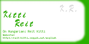 kitti reit business card